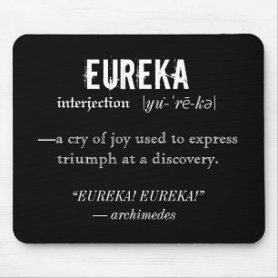 Mousepad Eureka Definition Archimedes Princípio Ciência