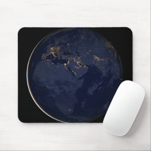Mousepad Europa, África e Médio Oriente Luzes À Noite
