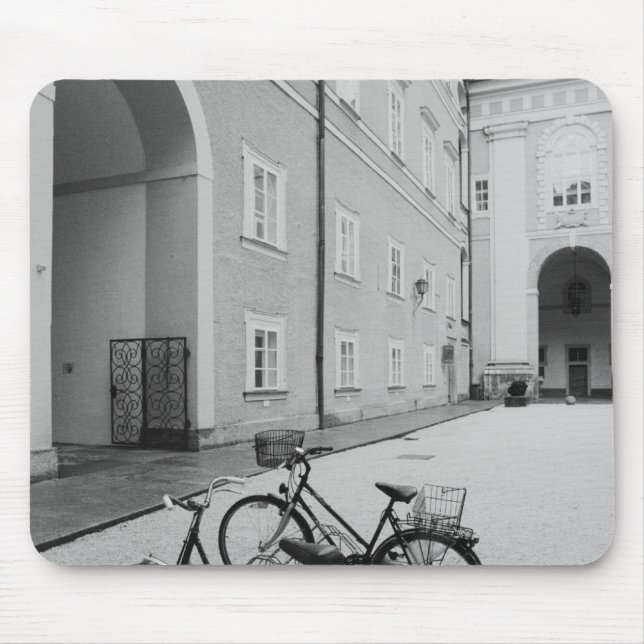 Mousepad Europa, Áustria, Salzburgo. Bicicletas na (Frente)