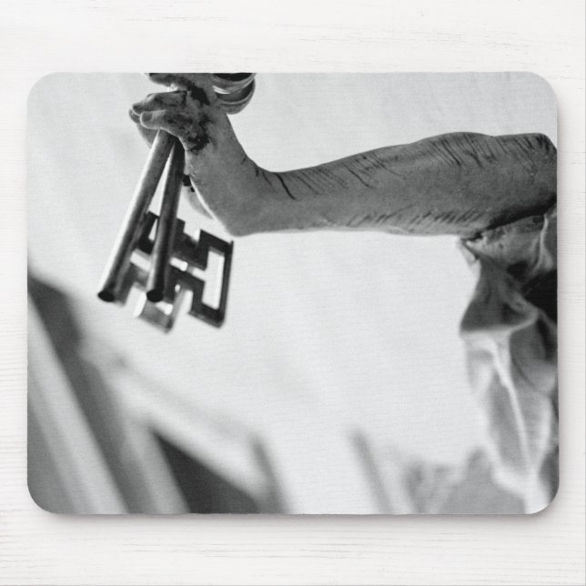 Mousepad Europa, Áustria, Salzburgo. Estátua com chaves 2 (Frente)