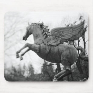 Mousepad Europa, Áustria, Salzburgo. Estátua de cavalo alad