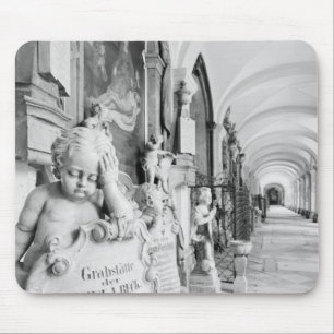 Mousepad Europa, Áustria, Salzburgo. Querubim e monumento