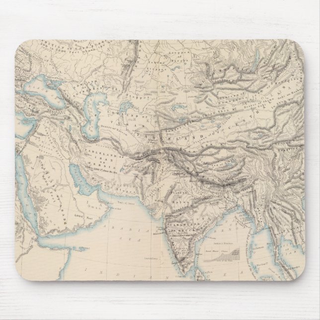 Mousepad Europa física e Ásia (Frente)