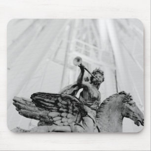 Mousepad Europa, França, Paris. Estátua e Roda-gigante, 2