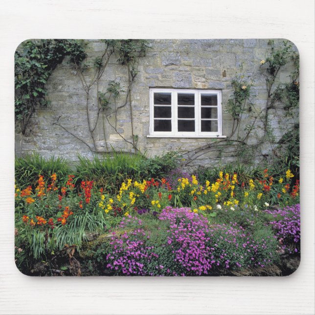Mousepad Europa, Inglaterra, Teffont Magna. Flores enchem (Frente)