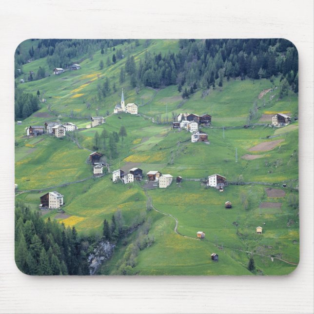 Mousepad Europa, Itália, Alpes Dolomitas. Esta pequena alde (Frente)