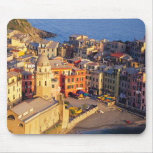Mousepad Europa, Itália, Cinque Terre. Vila de Vernazza