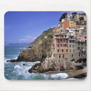 Mousepad Europa, Itália, Riomaggiore. Riomaggiore é constru