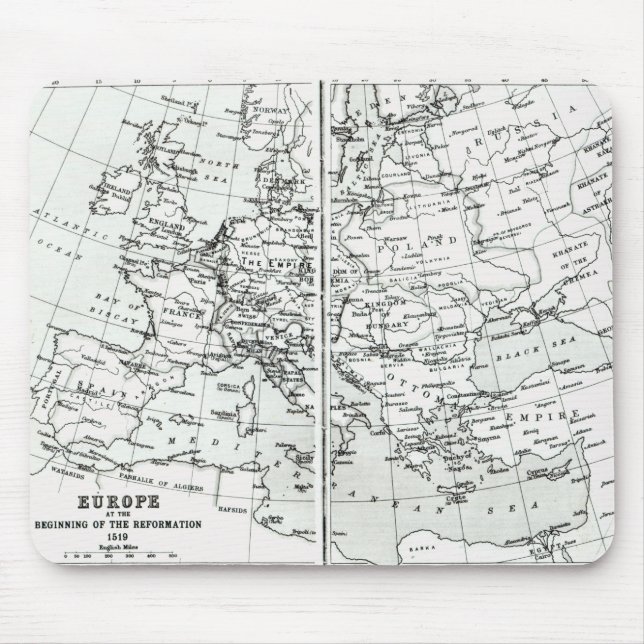 Mousepad Europa, no início da reforma (Frente)