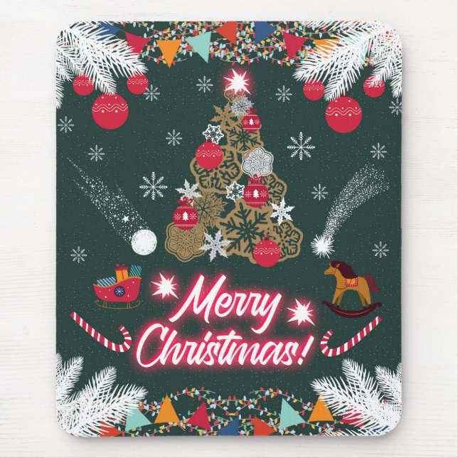 Mousepad Evergreen Joy do Natal (Frente)