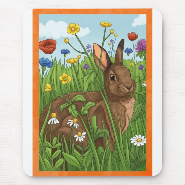 Mousepad Every Bunny Loves Flowers (Frente)