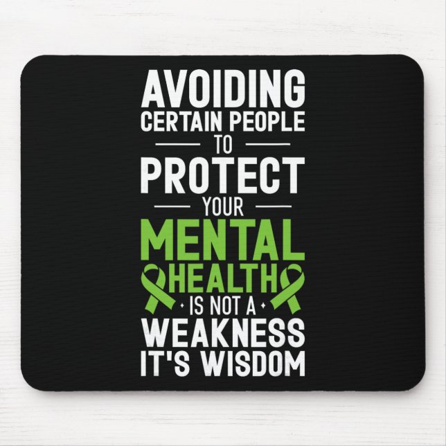 Mousepad Evitar Certas Pessoas Para Proteger Sua Saúde Ment (Frente)