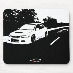 Mousepad Evolução 9 de Mitsubishi Lancer - amor de I meu