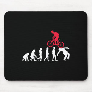 Mousepad Evolução de Bicicleta de Montanha Ciclista de Mtb