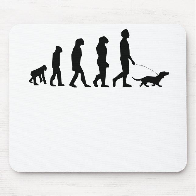 Mousepad Evolução de passeio do cão (Frente)