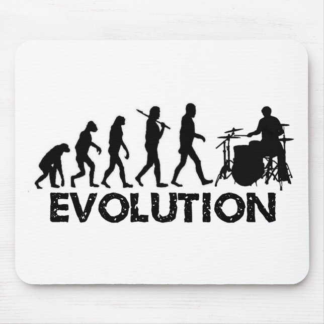 Mousepad Evolução de um baterista (Frente)