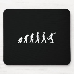 Mousepad Evolução do Homem - Amante de Futebol Jogador de F