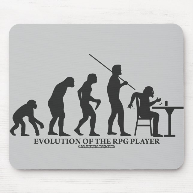 Mousepad Evolução do jogador do RPG (Frente)