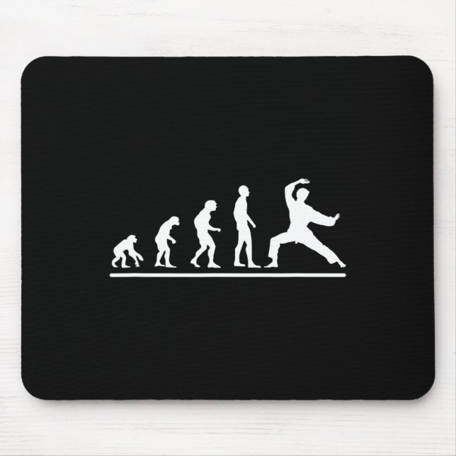 Mousepad Evolução do Karatê Corte de Karatê Homens Engraçad (Frente)