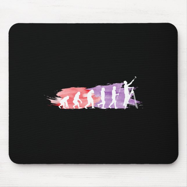 Mousepad Evolução do Pintor _ Presente Engraçado Para Pinto (Frente)