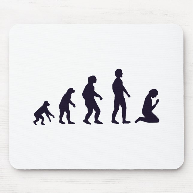 Mousepad EVOLUÇÃO HUMANA, figuras, presentes (Frente)