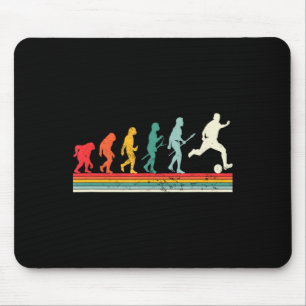 Mousepad Evolução Humana Futebol Esporte Vintage Foo