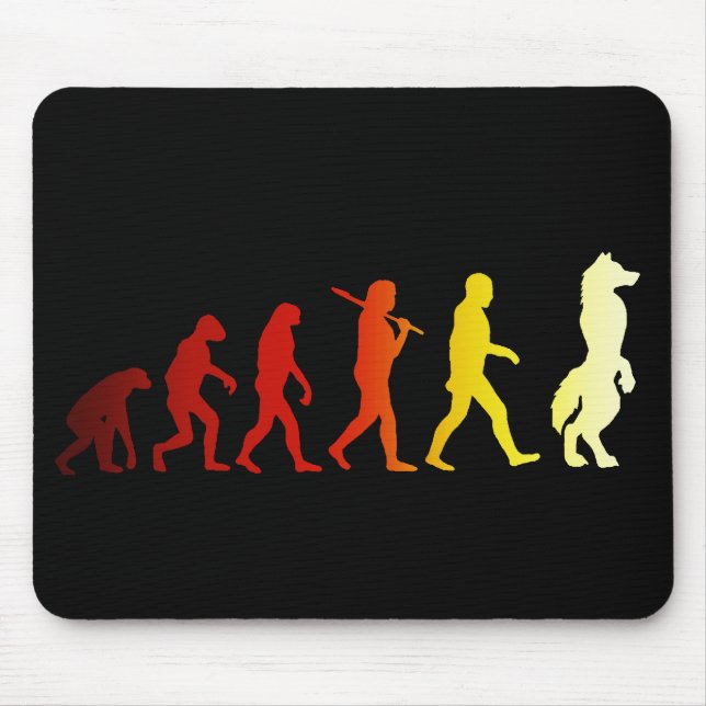 Mousepad Evolução peludo (Frente)
