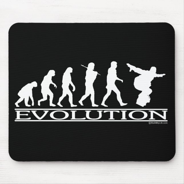 Mousepad Evolução - snowboarding (Frente)