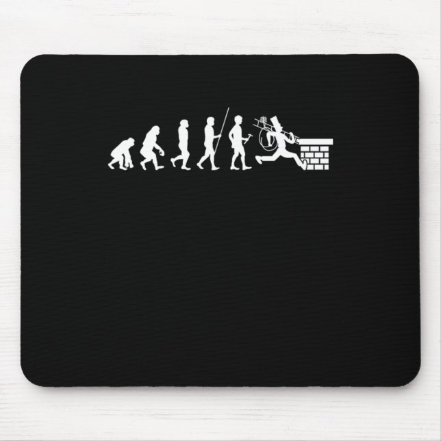 Mousepad Evolution Chimney Sweep Sweeper Sweeper Gift (Frente)