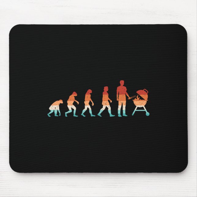 Mousepad Evolution Griling Funny Churrasco Retro Grill Rbec (Frente)