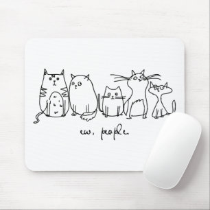 Mousepad Ew, Pessoas Engraçadas, Amantes De Gato