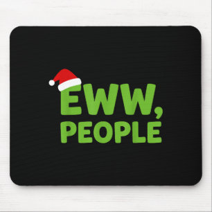 Mousepad Eww Pessoas Chapéu de Papai Noel Engraçado Natal H