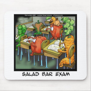 Mousepad Exame da Barra de Salada Engraçado