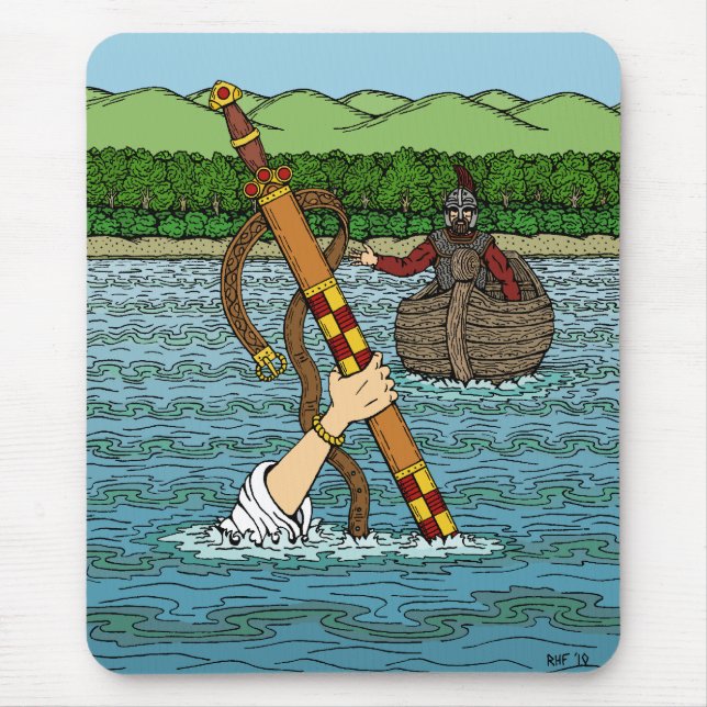 Mousepad Excalibur e Arthur (Frente)