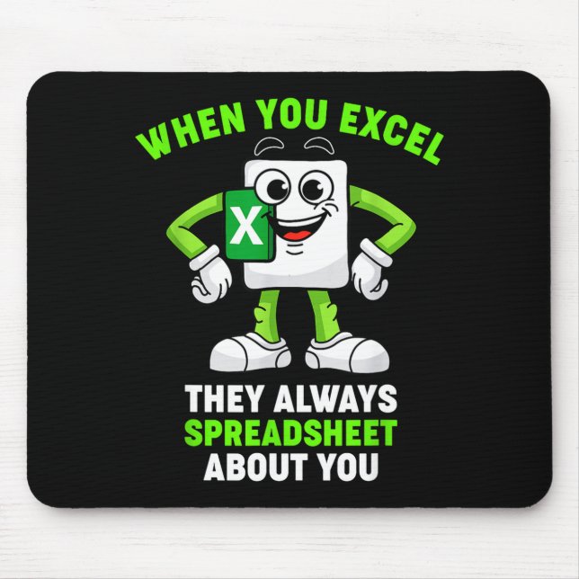 Mousepad Excel Coworker Birthday Employee Farewell Goodbye  (Frente)