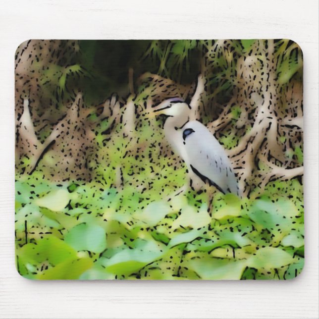 Mousepad Excelente Blue Heron (Frente)
