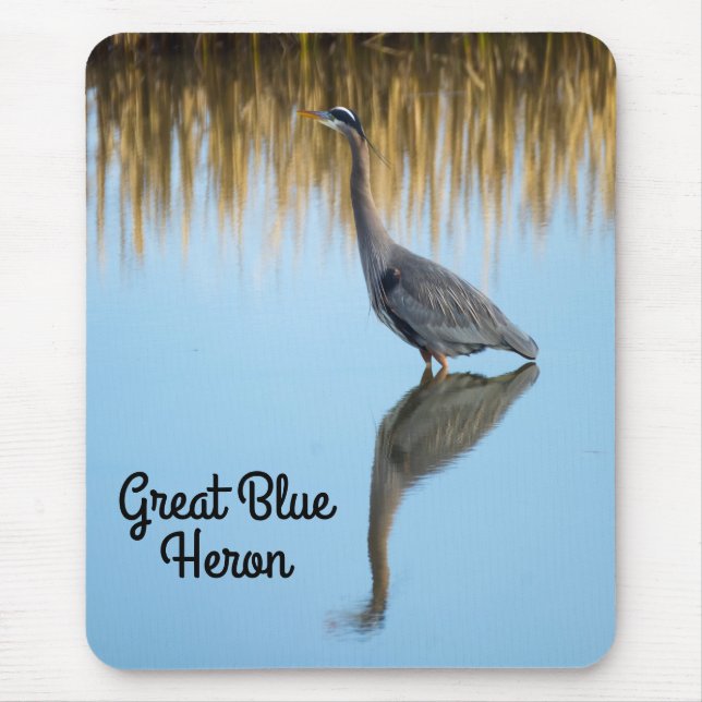 Mousepad Excelente Blue Heron (Frente)
