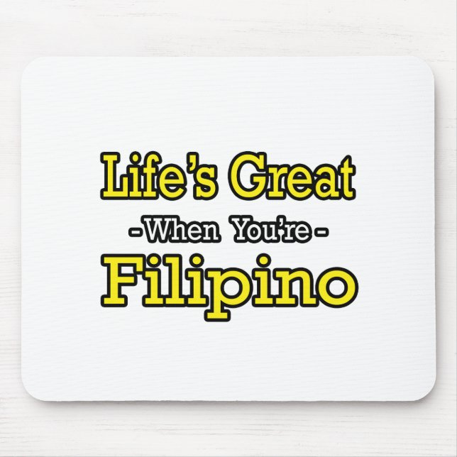 Mousepad Excelente da vida... Filipino (Frente)