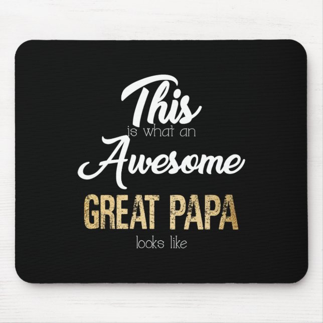 Mousepad Excelente Fantástico Papa Excelente Especial Avô (Frente)