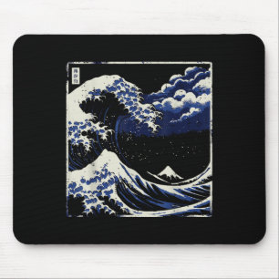 Mousepad Excelente japonês sai de Kanagawa Ukiyo-e Art Men