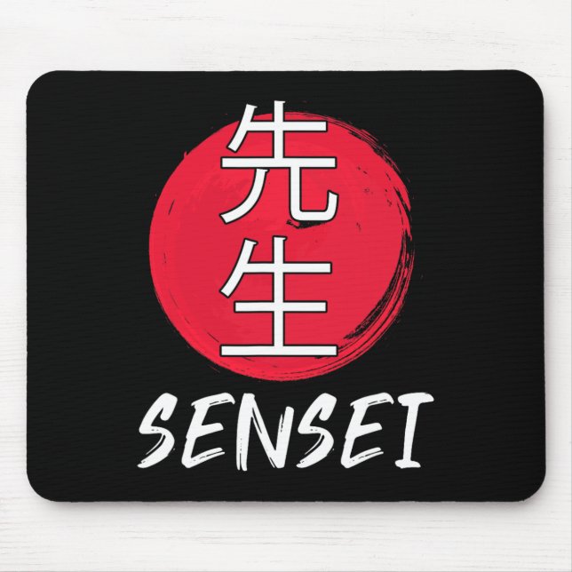 Mousepad Excelente Karate Sensei Desenho de Combate Japonês (Frente)