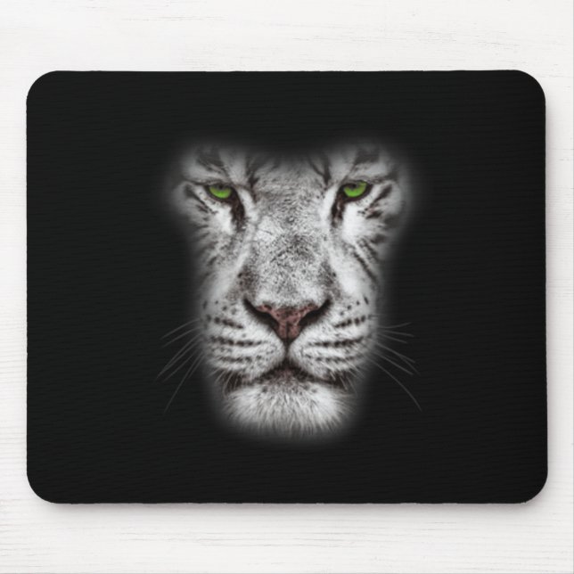 Mousepad Excelente Lion Face Com Olhos Verdes Escuros Arte  (Frente)