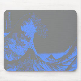 Mousepad Excelente Onda Azul e Cinzas de Seafoam