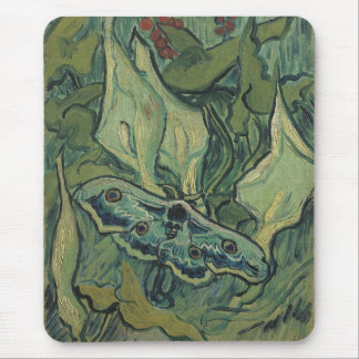 Mousepad Excelente Peacock Moth por Vincent van Gogh
