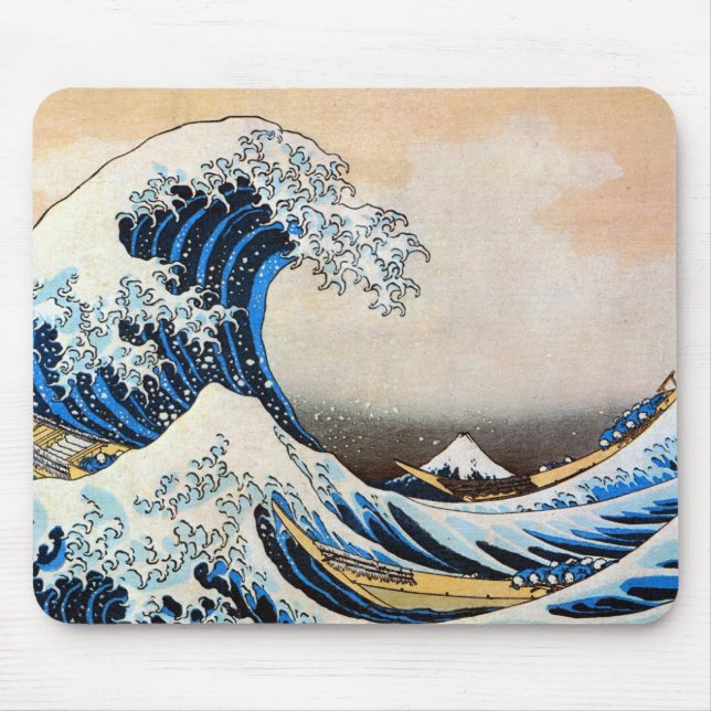 Mousepad Excelente Wave, Hokusai, Ukiyo-e (Frente)