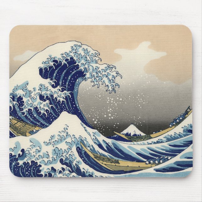 Mousepad Excelente Wave Kanagawa - Pintura Japonesa (Frente)