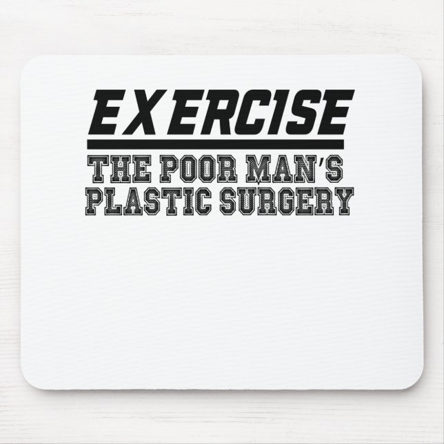 Mousepad Excercamento da Cirurgia Plástica do Homem Pobre (Frente)