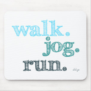 Mousepad EXECUÇÃO DE TRABALHO AQUA WALK (digitado como font