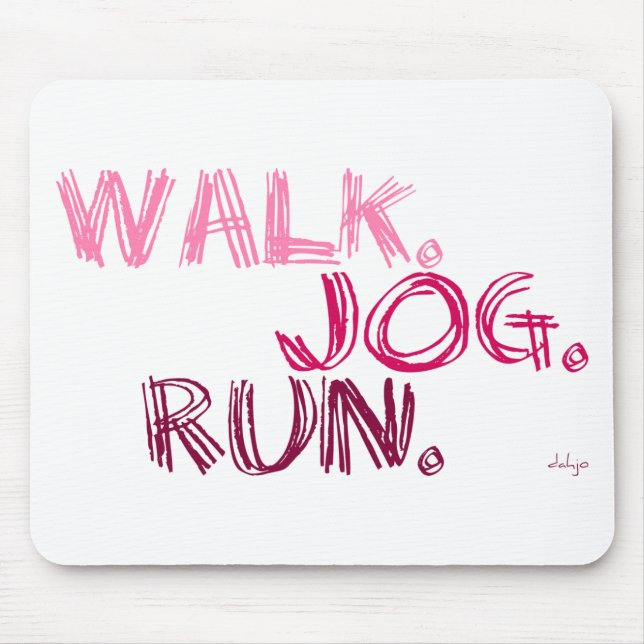 MOUSEPAD EXECUÇÃO DE TRABALHO DE PINK WALK (SCRIBBLE DE TIP (Frente)