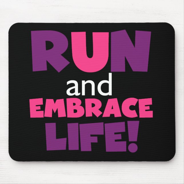 Mousepad Executar Embrace Life Pink (Frente)